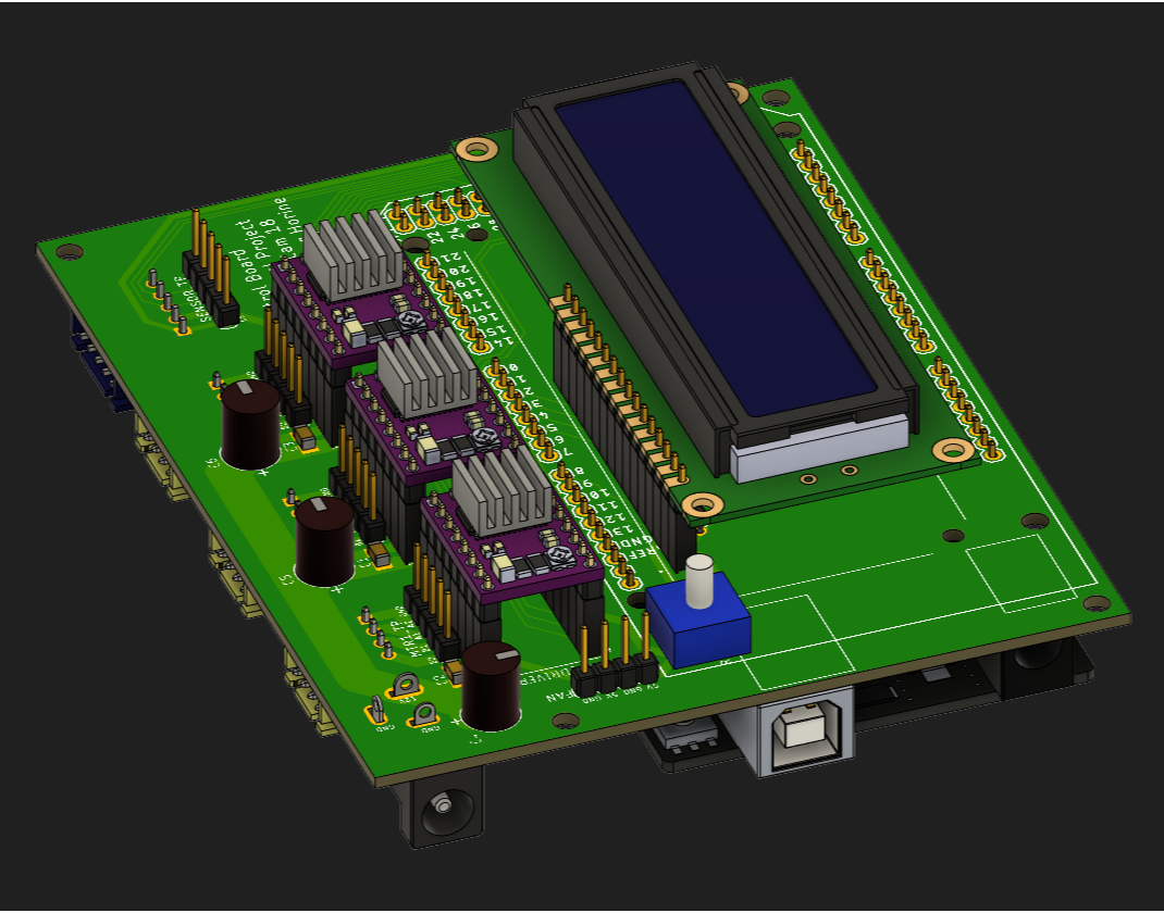 3D model of PCB